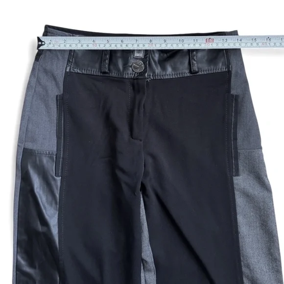 LeGatte Made in Italy Patchwork Mixed-Fabric Pants – IT 42 / US 6 - Picture 10 of 16